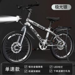 儿童自行车6-10-15岁碟刹中大童山地男女孩学生单车单速脚踏车 【单速碟刹】